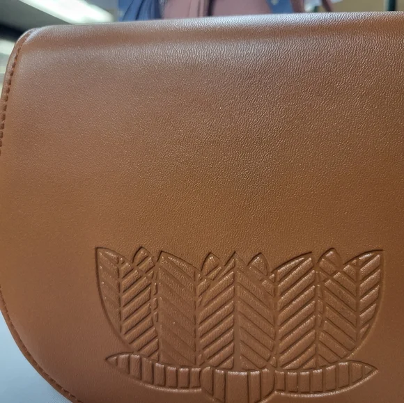 Tan and Black 2 Tone Crossbody Bag - Picture 3 of 5